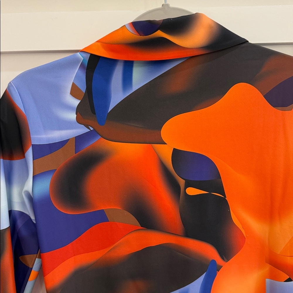 KAI Abstract Multi-Color Button-Down Shirt - Picture 5 of 9